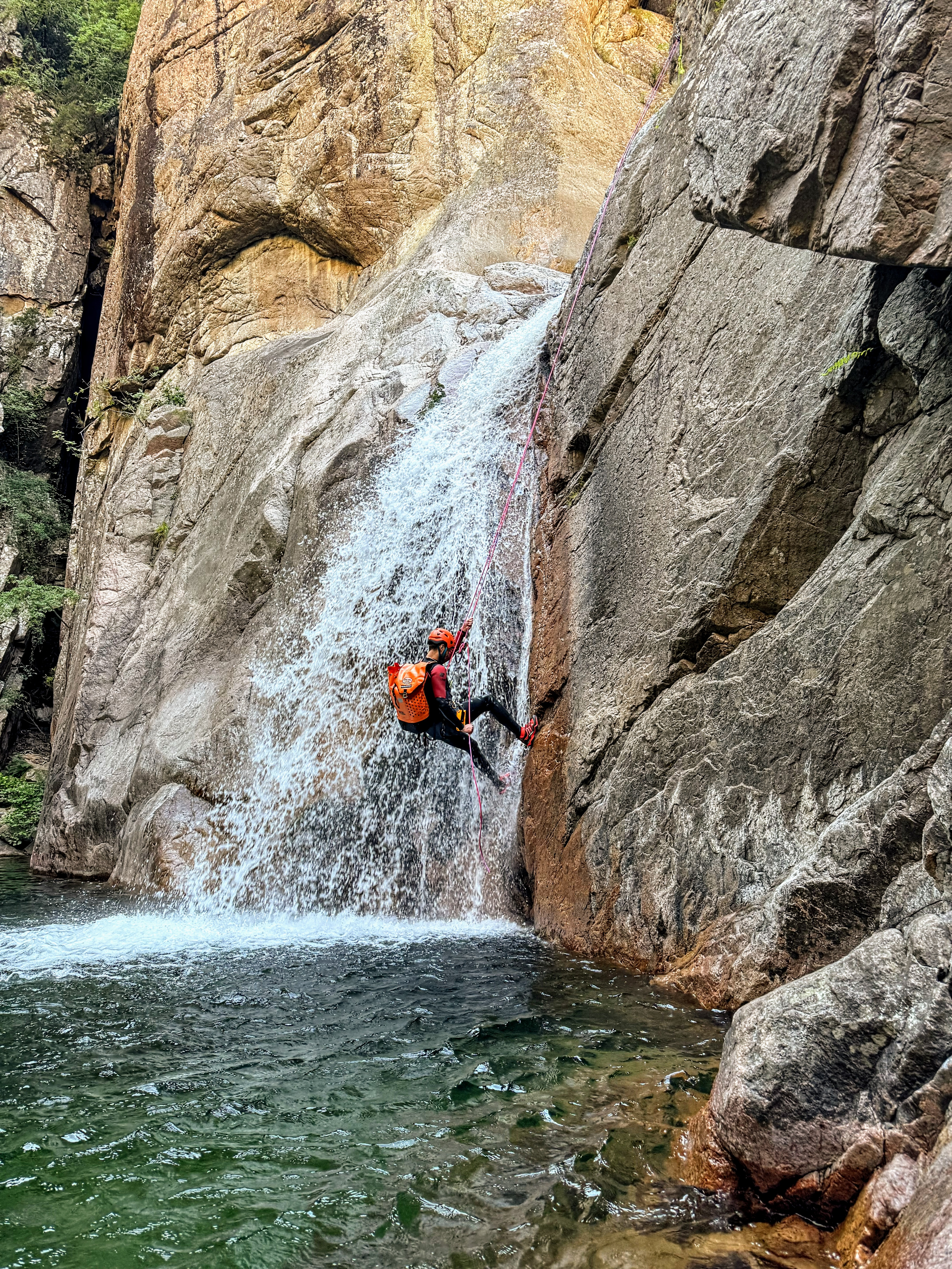 Canyoning scenery in alpine terrain