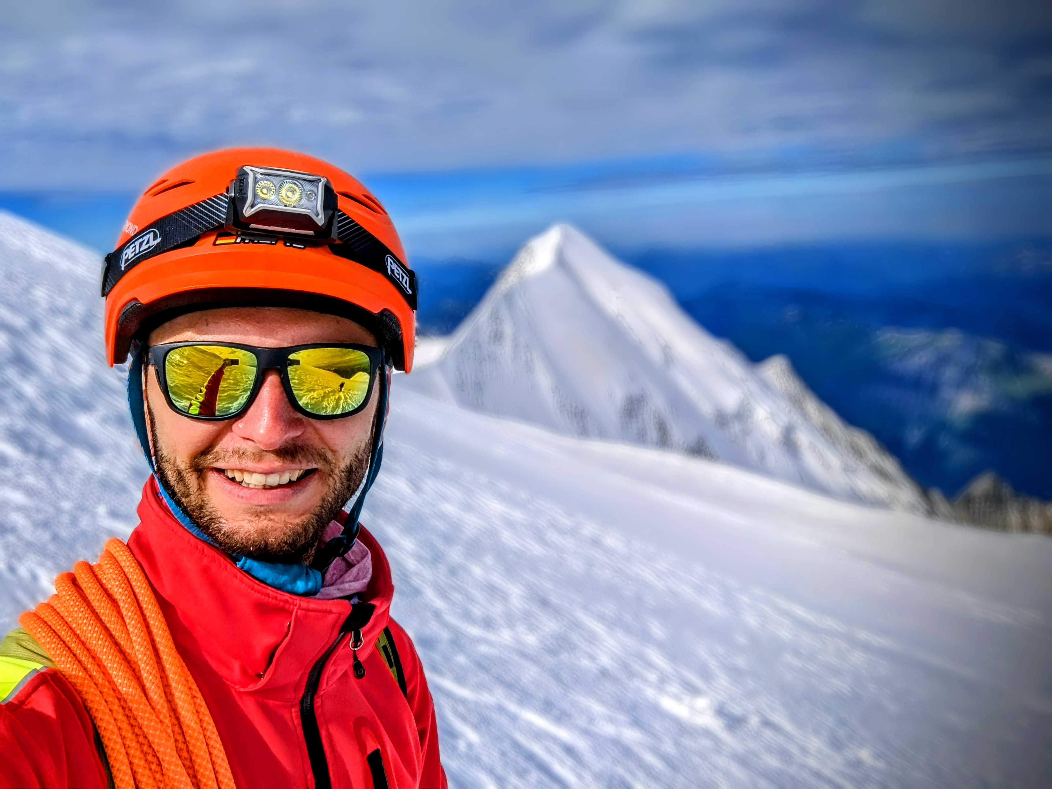 Mountain landscape during an alpine outing